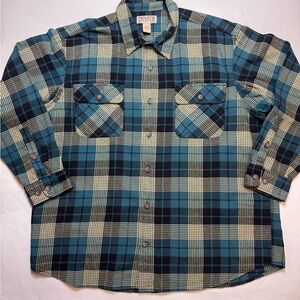 Duluth Trading Co Men'  Burlyweight Flannel Shirt  2XL